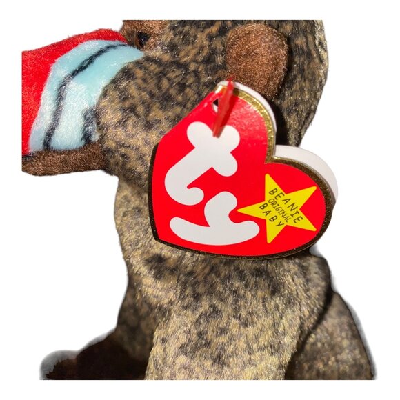 Ty Beanie Babies Cheeks Baboon 1999 Plush Stuffed Animal Hang 5th Gen Tush 7th G - Picture 5 of 9